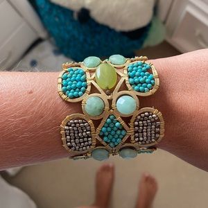 Gold/Turquoise cuff bracelet